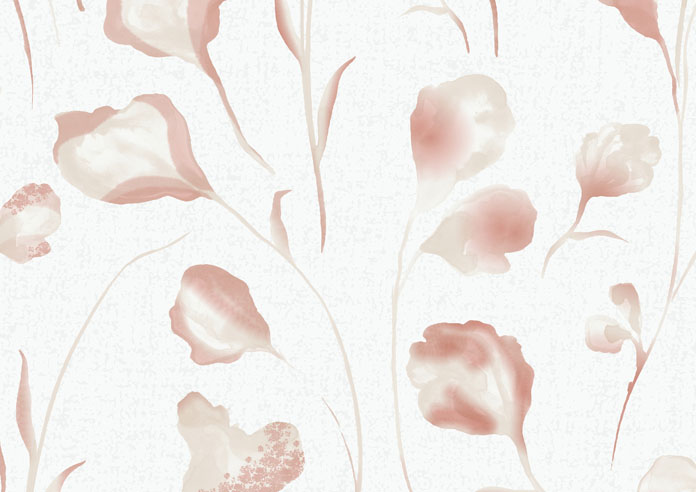 Botanical Watercolour, Blush Pink - Twist&Fit Roller Blind - Image 6